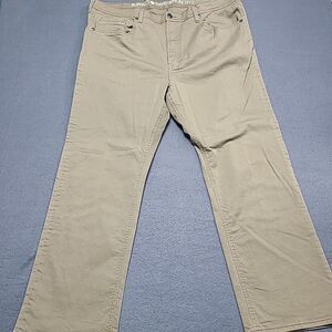 Buffilo Davin Bitton Mens Jeans 46x30 Slim Straight Stretch Six-x Khaki